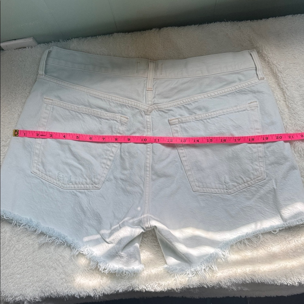 Agolde light blue denim Jean Shorts for Women - Picture 9 of 11